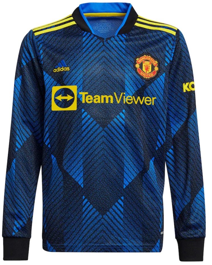 Camisa III Manchester United 2021 2022 Adidas oficial manga comprida